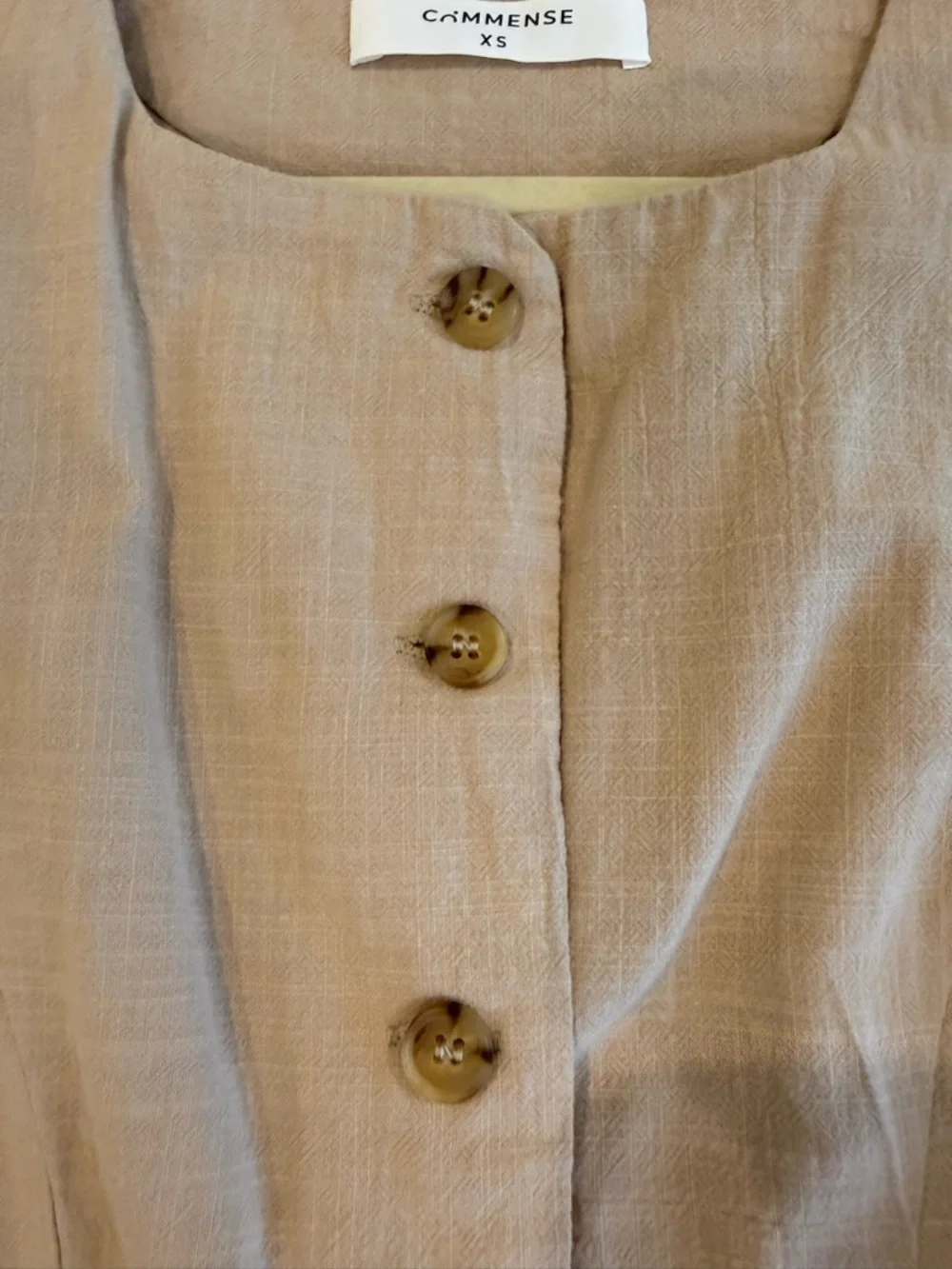 Commense Sleeveless Mini Dress in Tan - Picture 5 of 7
